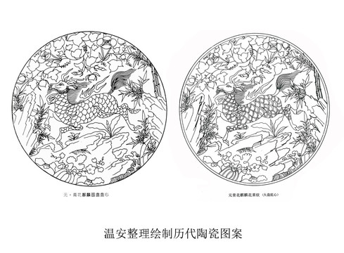 溫安陶瓷圖案整理元代