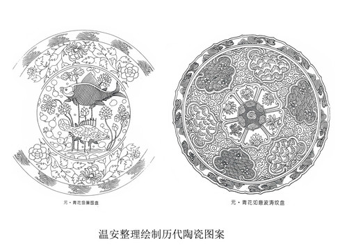 溫安陶瓷圖案整理元代