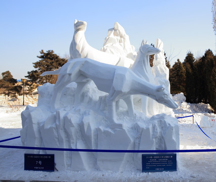 2016国际大学生雪雕大赛