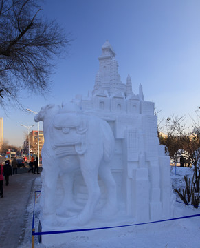 2016国际大学生雪雕大赛