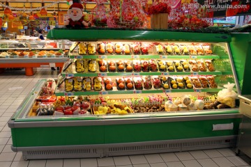 超市 超市内景 大型超市 水果