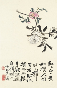 竖幅高清花鸟国画 画廊专供