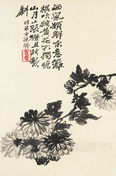 豎幅高清花鳥國畫 畫廊專供