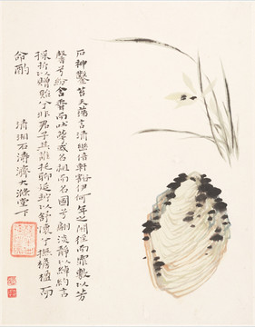 竖幅高清花鸟国画 画廊专供