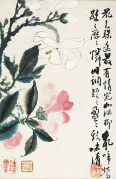 豎幅高清花鳥國畫 畫廊專供