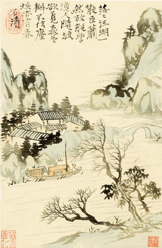 豎幅高清山水國(guó)畫(huà) 畫(huà)廊專(zhuān)供