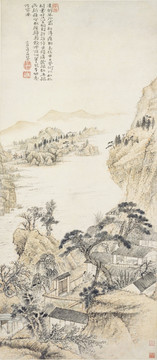 豎幅高清山水國(guó)畫(huà) 畫(huà)廊專(zhuān)供