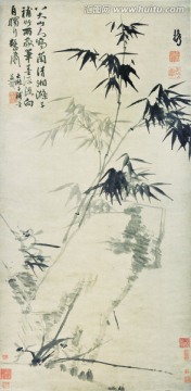 竖幅高清山水国画 画廊专供