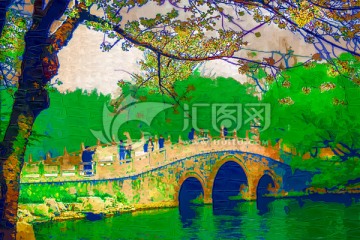 園林風(fēng)景畫