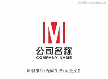 M字母logo 标志设计