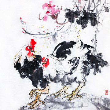 國(guó)畫(huà) 大吉雞