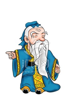 卡通古代人物插畫