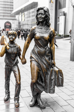 步行街主题雕像