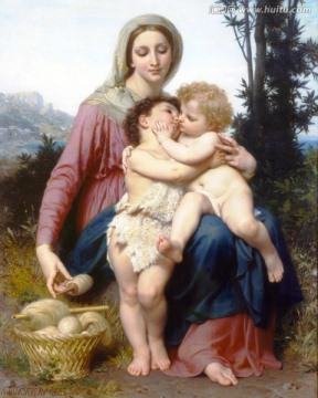圣母玛丽亚和天使