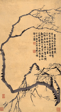 金農 梅花圖軸 未分層