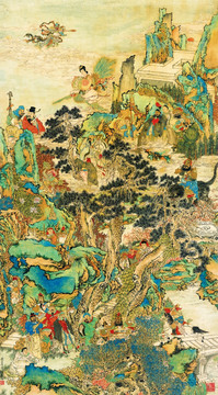 任薰 群仙圖 未分層