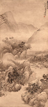 王翚 夏山煙雨圖 未分層