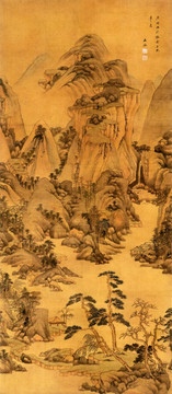 王鑒 遠山崗巒圖 未分層