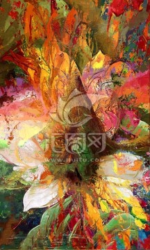 抽象畫 抽象花卉
