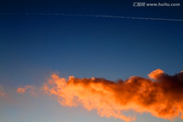 热电厂 天空 晚霞 傍晚 发电