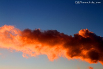 热电厂 天空 晚霞