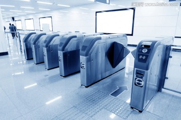 地鐵站里的閘機