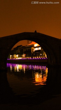 沿河夜景 苏州夜景 夜景 沿河