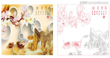 山水玉蘭