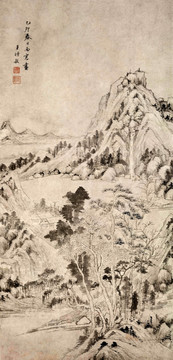 王時敏 山水圖軸 未分層
