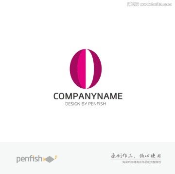 椭圆形女性字母cd组合logo