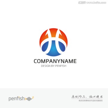 字母H科技行业logo