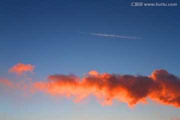 热电厂 天空 晚霞 傍晚 发电