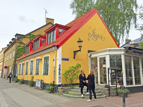瑞典街路古典建筑