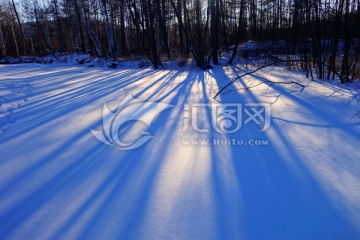 林海雪原光影