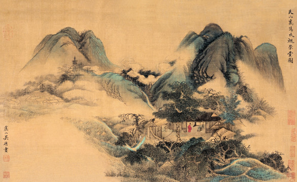 吳歷 槐榮堂圖 未分層
