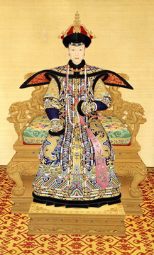 孝賢純皇后朝服像 未分層