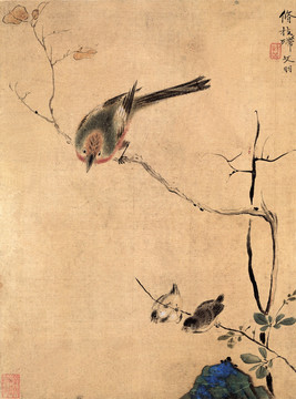 惲壽平 花鳥草蟲圖八開 未分層