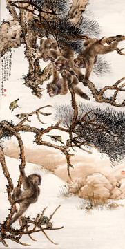 程璋 群猴圖 未分層