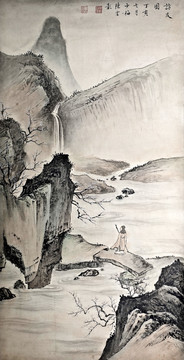 陳少梅 訪友圖 未分層