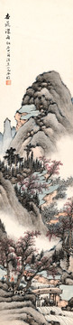 明儉 山水四條屏 未分層