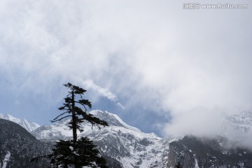 海螺沟冬季景色