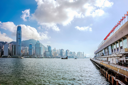 香港风光 维多利亚港