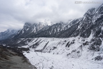 海螺沟冰川冬季景色