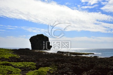 台湾屏东船帆石海岸风光