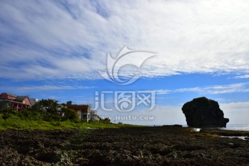 台湾船帆石海岸风光