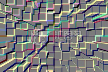 立體色塊背景 底紋素材 無分層
