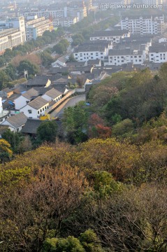 中国浙江绍兴书圣故里景区全景