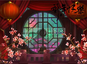 過年海報完成