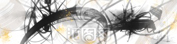 水墨抽象床頭畫(huà)裝飾畫(huà)