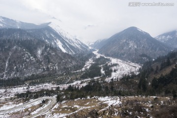 雅家埂红石滩冬季景色